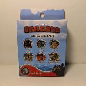 How To Train Your Dragon Mystery Series Enamel Pin Box Official Collectible